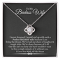 To My Badass Wife Living The Dream Cubic Zirconia Necklace | Anniversary Gift For Wife, Gift for Wife Birthday, Christmas Gift For Wife