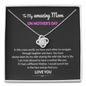 To My Amazing Mom In This Crazy World We Have Each Other Love Knot Necklace | Gift to Mom from Daughter/Son | Mother's Day Gift to Mom