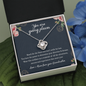 To my Granddaughter, You Are Going Places Love Knot Necklace | Gift for Granddaughter from Grandma | Motivational Gift for my Granddaughter from Grandmother