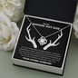 To My Smokin Hot Doe From Loving Husband Love Knot Necklace | Christmas Gift For Wife | Original Hunting Couple Jewelry Gift | To Wife From Husband