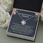 13th Birthday Officially A Teenager Love Knot Necklace, 13th Birthday Gift, Thirteenth Birthday Necklace