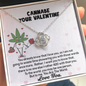 Cannabe Your Valentine Love Knot Necklace | Valentine's Gift, Anniversary Gift, 420 Couple Gift