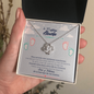 A Mi Futura Abuela Love Knot Necklace / "To My Future Grandma Spanish"