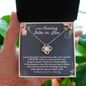 To My Amazing Sister In Law Welcome To Our Family Love Knot Necklace | Sister in Law Gift, Sister in Law Necklace