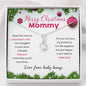 Mommy To Be Merry Christmas Necklace From Baby Bump