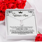To My Warrior Mom Alluring Beauty Necklace | Encouragement Gift for Mom| Cancer Survivor Gift For Mom from Daughter, Son, Husband