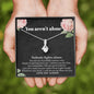 You Aren't Alone Cancer Support Necklace | Surgery, Cancer Patient, Sick Friend Care Package