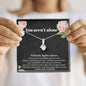 You Aren't Alone Cancer Support Necklace | Surgery, Cancer Patient, Sick Friend Care Package