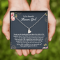 To Our Beautiful Flower Girl, Personalized Flower Girl Gift Necklace, Flower Girl Necklace, Flower Girl Custom Gift, Flower Girl Proposal Thank You Flower Girl Necklace and Card