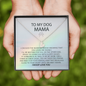 To My Dog Mama I Woof Love You | Personalized Rainbow Bridge Dog Necklace | Loss of Dog Memorial Gift | Dog Loss Gift | Pet Memorial Necklace Gift
