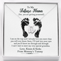 Personalized To my Future Nana Sweetest Hearts Necklace | Pregnancy Reveal Gift for Nana | Grandma Pregnancy Reveal