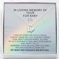 In Loving Memory Of Your Fur Baby | Personalized Rainbow Bridge Dog Necklace | Loss of Dog Memorial Gift | Dog Loss Gift | Pet Memorial Necklace Gift