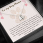 To My Dog Mama Personalized Pet Memorial Heart Necklace | Rainbow Bridge Dog | Sympathy Dog Loss Gift