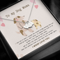 To My Dog Mama Personalized Sweetest Hearts Necklace | Until We Meet Again Necklace | Loss of Dog memorial | Dog loss gifts | Rainbow Bridge Dog | Pet sympathy gift