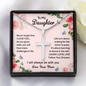 Personalized To My Daughter Cross Necklace Gift| Learn to Dance in the Rain| Motivational Gift for Daughter| Cross Gift for My Daughter| Gift from Mom to Daughter
