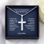 Gifts for Son Personalized Cross Necklace, Keep That shit Up, Birthday Gifts For Son, From Mom To Son, Gifts To Son From Mom, Graduation Gifts