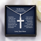 Gifts for Son Personalized Cross Necklace, I am so Proud of You, Birthday Gifts For Son, From Mom To Son, Gifts To Son From Mom, Graduation Gifts