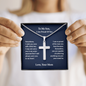 Personalized Cross Necklace Template