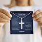 Personalized To My Son on his Graduation Day Cross Necklace Gift | Gift from Mom | Graduation Gift from Dad | Gift for my Son