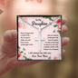 Personalized To My Daughter Cross Necklace Gift| Learn to Dance in the Rain| Motivational Gift for Daughter| Cross Gift for My Daughter| Gift from Mom to Daughter