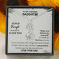 To My Amazing Daughter, Never Forget How Much I Love You Giraffe Necklace