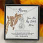To My Niece, You Are My Little Star Giraffe Necklace