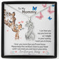 To My Mommy, Love From Your Tummy Giraffe Necklace