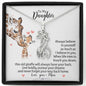 To My Daughter, Always Believe In Yourself Giraffe Necklace