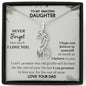 To My Amazing Daughter, Never Forget How Much I Love You Giraffe Necklace