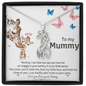 To My Mummy, I Love Your From Your Tummy Giraffe Necklace | Pregnancy Gift for Mommy | Gift for Mommy from Baby Bump | Mom Necklace Jewelry