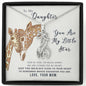 To My Daughter, You Are My Little Star Giraffe Necklace