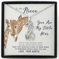 To My Niece, You Are My Little Star Giraffe Necklace