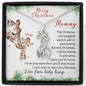 Mommy To Be Christmas Giraffe Necklace from baby bump