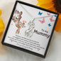 To My Mummy, I Love Your From Your Tummy Giraffe Necklace | Pregnancy Gift for Mommy | Gift for Mommy from Baby Bump | Mom Necklace Jewelry