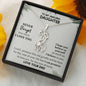 To My Amazing Daughter, Never Forget How Much I Love You Giraffe Necklace
