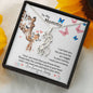 To My Mommy, Love From Your Tummy Giraffe Necklace