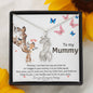 To My Mummy, I Love Your From Your Tummy Giraffe Necklace | Pregnancy Gift for Mommy | Gift for Mommy from Baby Bump | Mom Necklace Jewelry