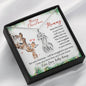 Mommy to be Snuggled In Your Tummy Christmas Giraffe Necklace