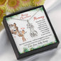Mommy to be Snuggled In Your Tummy Christmas Giraffe Necklace