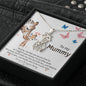 To My Mummy, I Love Your From Your Tummy Giraffe Necklace | Pregnancy Gift for Mommy | Gift for Mommy from Baby Bump | Mom Necklace Jewelry