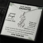 To My Amazing Daughter, Never Forget How Much I Love You Giraffe Necklace