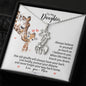 To My Daughter, Always Believe In Yourself Giraffe Necklace