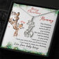 Mommy To Be Christmas Giraffe Necklace from baby bump