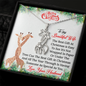 To My Wife You Are The Best Christmas Gift Giraffe Necklace | Christmas Gift for Wife from Husband