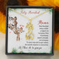 Mama Te Amo De Tu Panza, Feliz Navidad Giraffe Necklace | Regalo de Navidad Para Nueva Mami