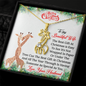 To My Wife You Are The Best Christmas Gift Giraffe Necklace | Christmas Gift for Wife from Husband