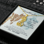 To My Granddaughter From Your Gammy I Will Always Be By Your Side Giraffe Necklace | Granddaughter Birthday, Graduation Necklace Gift