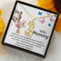 Hello Mommy Giraffe Necklace| First Time Mom Gift| Gift for New Mom| Love, From your Tummy| Giraffe Themed Gift| Baby Shower Gift