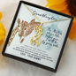 To My Granddaughter From Your Gammy I Will Always Be By Your Side Giraffe Necklace | Granddaughter Birthday, Graduation Necklace Gift