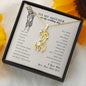 To My Mom On My Wedding Day Giraffe Necklace, Gift from Bride for Mom on Wedding Day, Mother of the Bride Necklace, Wedding Gift for Mom, Bride to Mom Gift